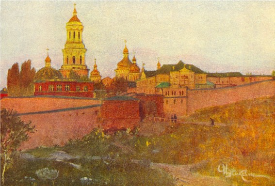 Image - Ivan Izhakevych: Kyivan Cave Monastery (1913).